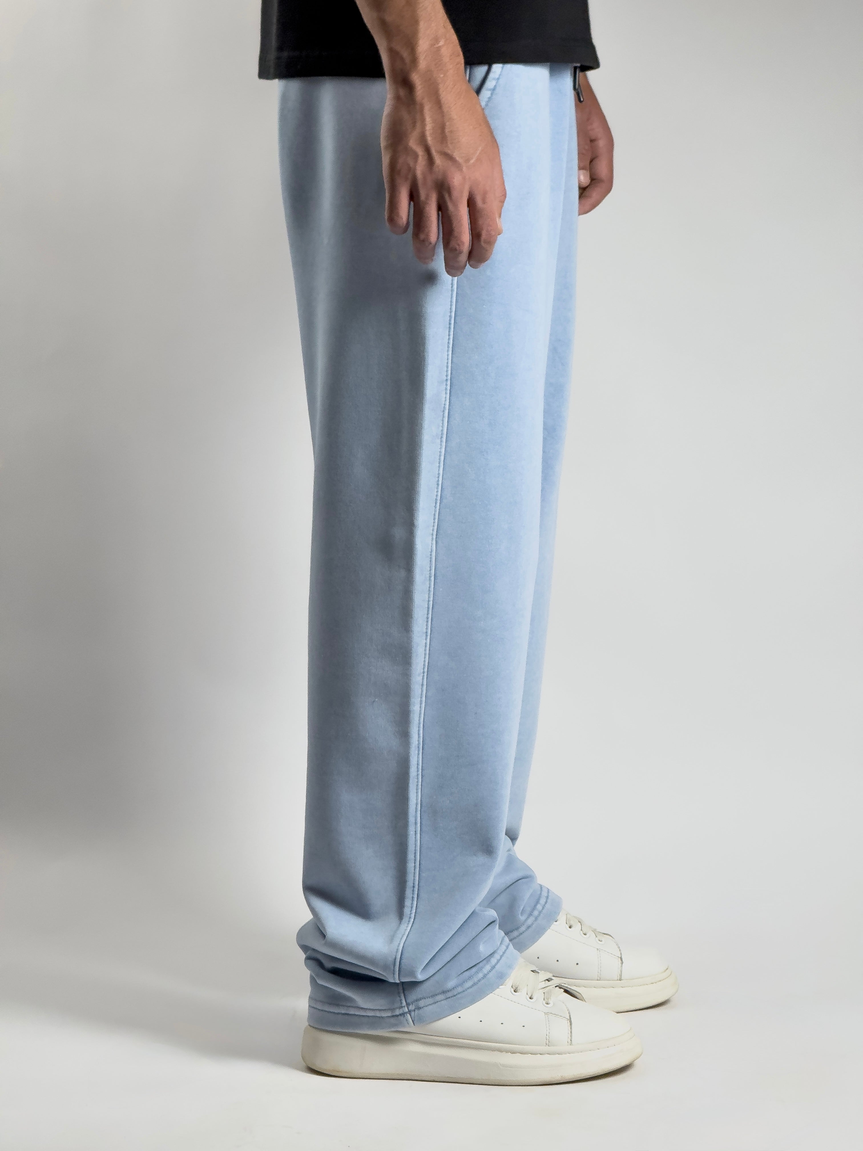 KAIO Essential Sweatpants – Washed Baby Blue
