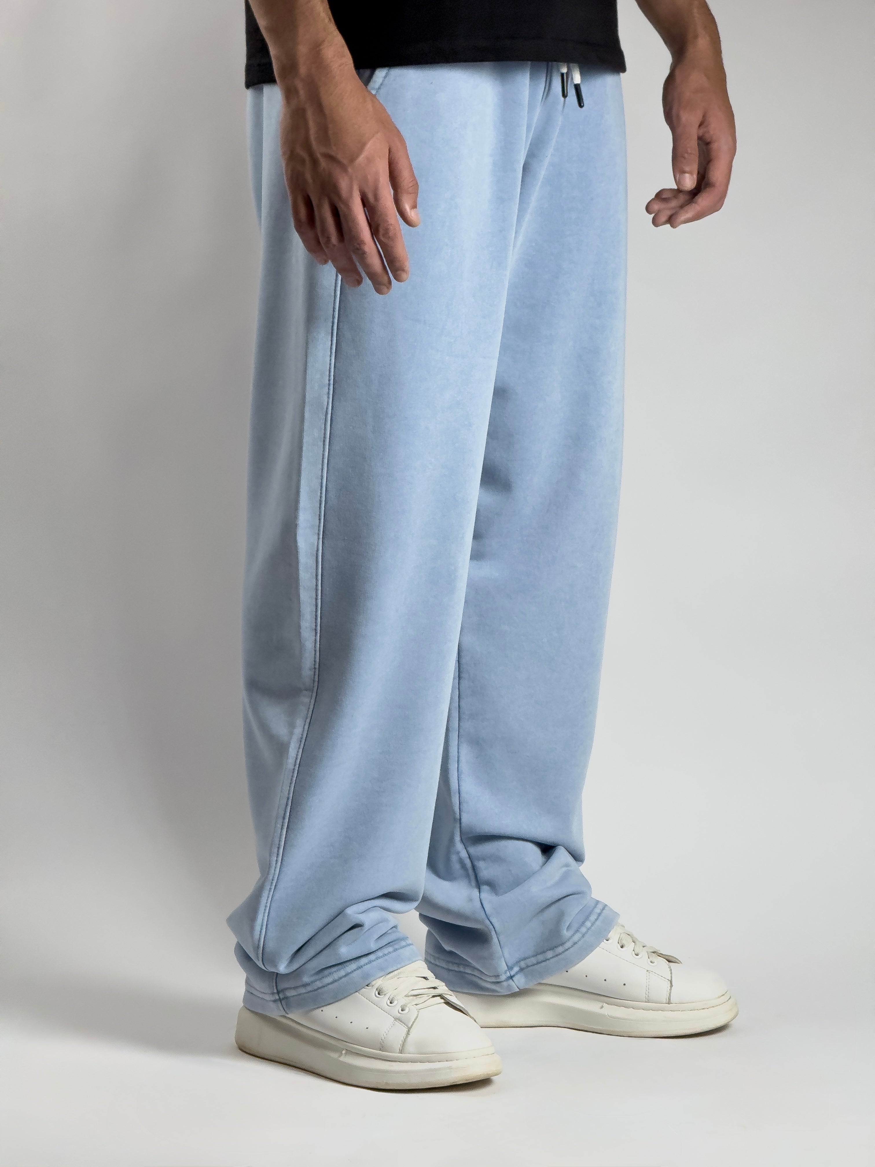 KAIO Essential Sweatpants – Washed Baby Blue